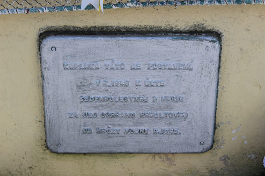 Kaplnka Sedembolestnej Panny Marie Hrboltová, Hruštie 02