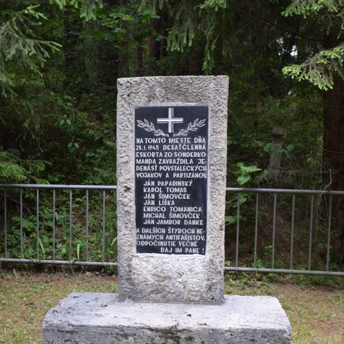 Memorial Site in Likavka with a Memorial to the Soldiers and the Partisans Killed during the Uprising