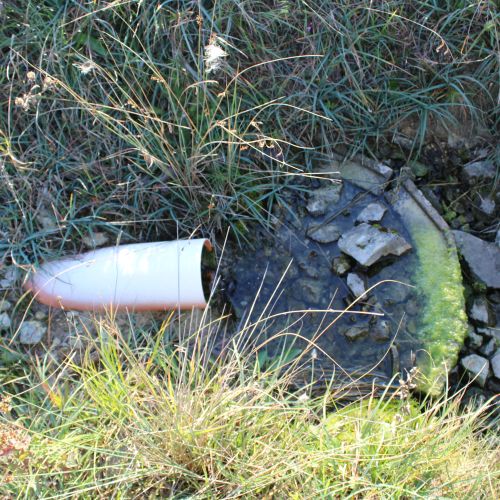 Spring under the high voltage line at the Calvary, Ružomberok
