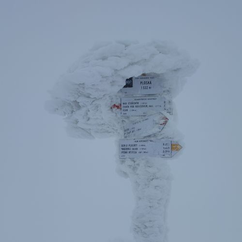 To Ploská in winter