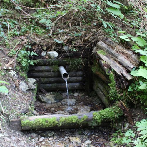 Spring by a hunting cabin, Liptovské Sliače – Stredný