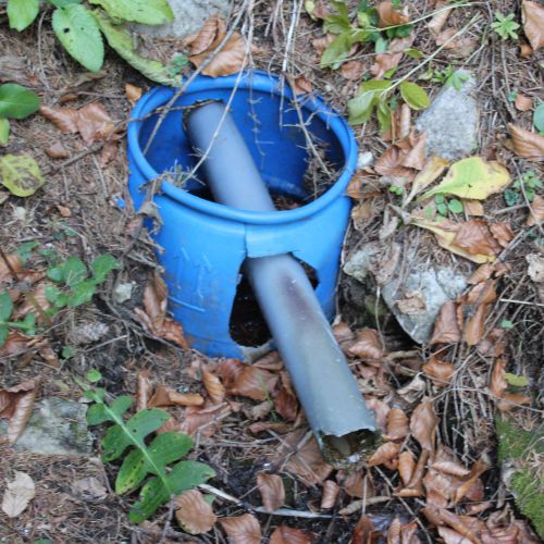 Spring “žliebok” (small channel) below Radičiná, Ružomberok – Hrboltová
