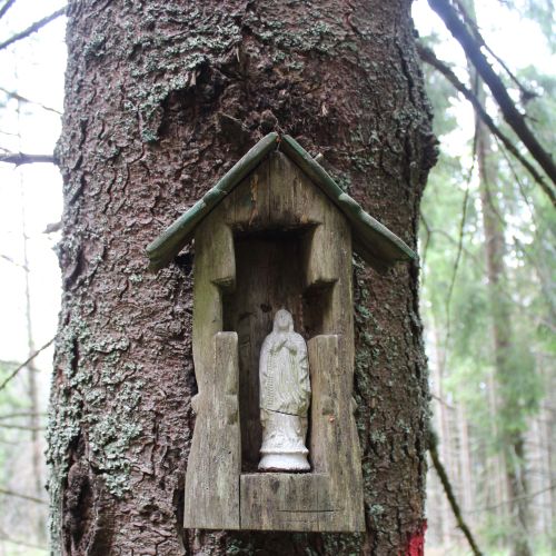 Station in a notch below Chopec, Liptovská Štiavnica