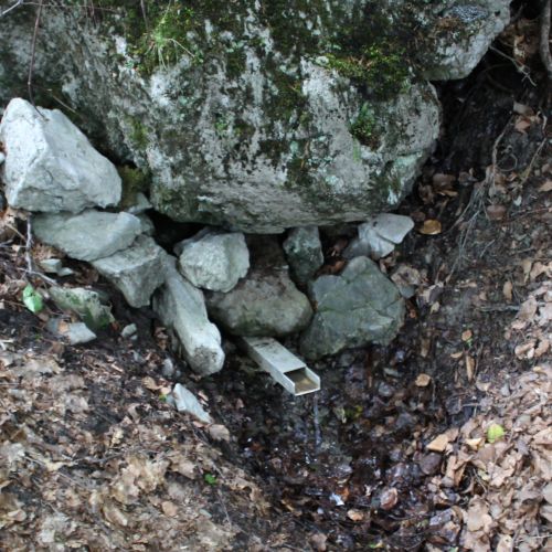 Spring below a rock at Kalisko, Černová