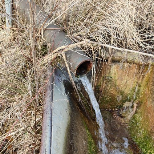Spring “drinking basins” above Predný Hon, Martinček