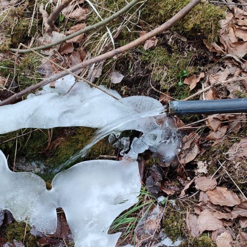 Man-altered spring above Kramariská Farm, Likavka