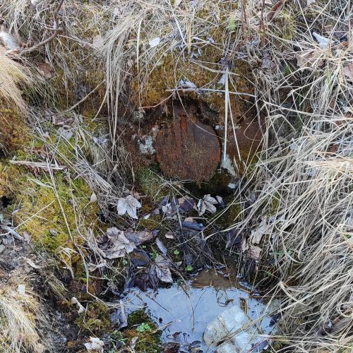 Rift from the water source, Hrabovo, Ružomberok